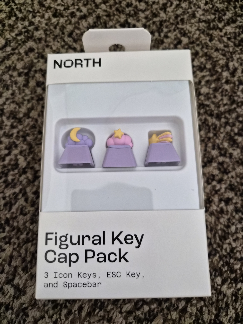 NORTH Figural Key Cap Pack - Lavender with Pastel Accents